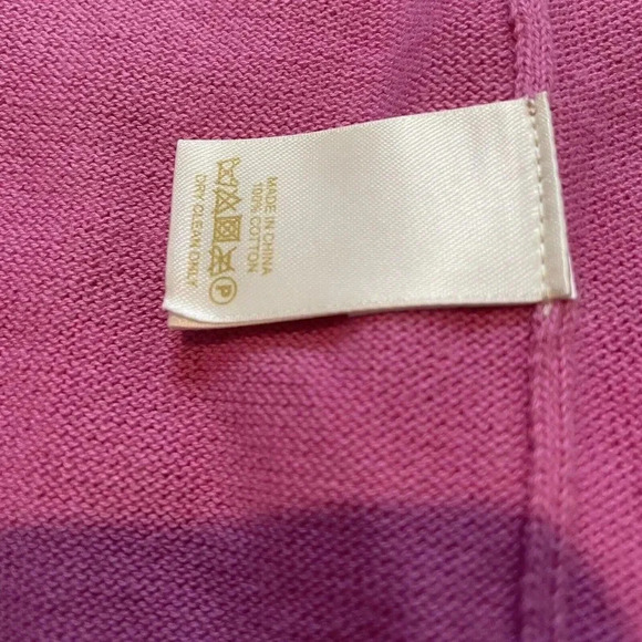 Kate Spade New York Cardigan Big Girls 8Y Pink Red Button Up Cotton - Picture 9 of 10